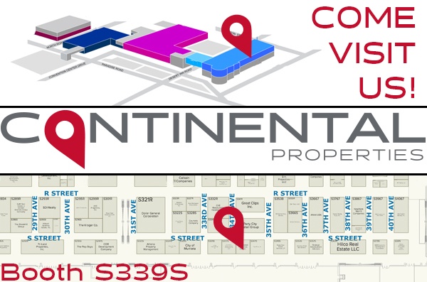 Continetnal RECon Booth Location Continetnal RECon Booth Location