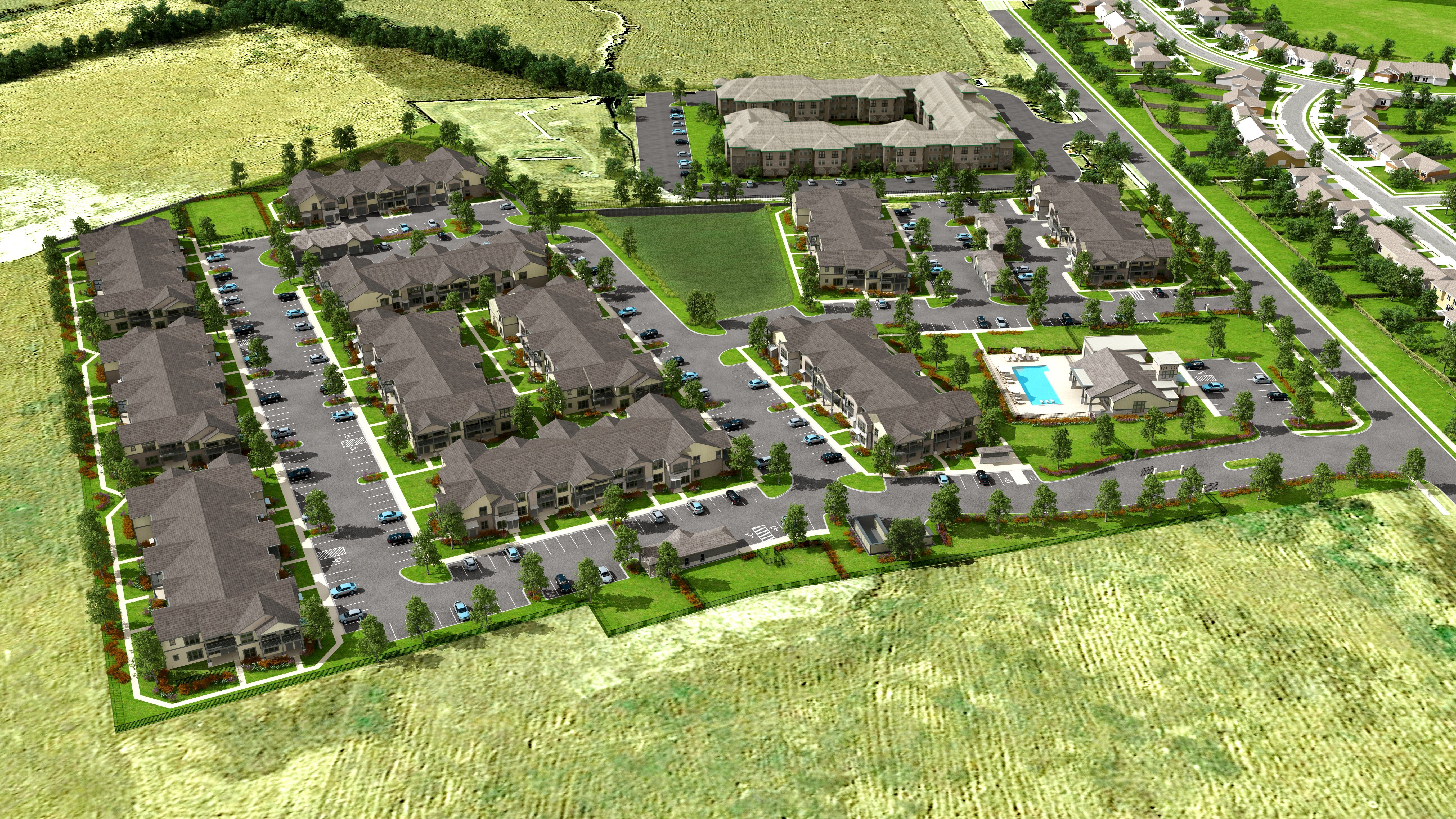 Aerial Rendering | Springs at Sunfield