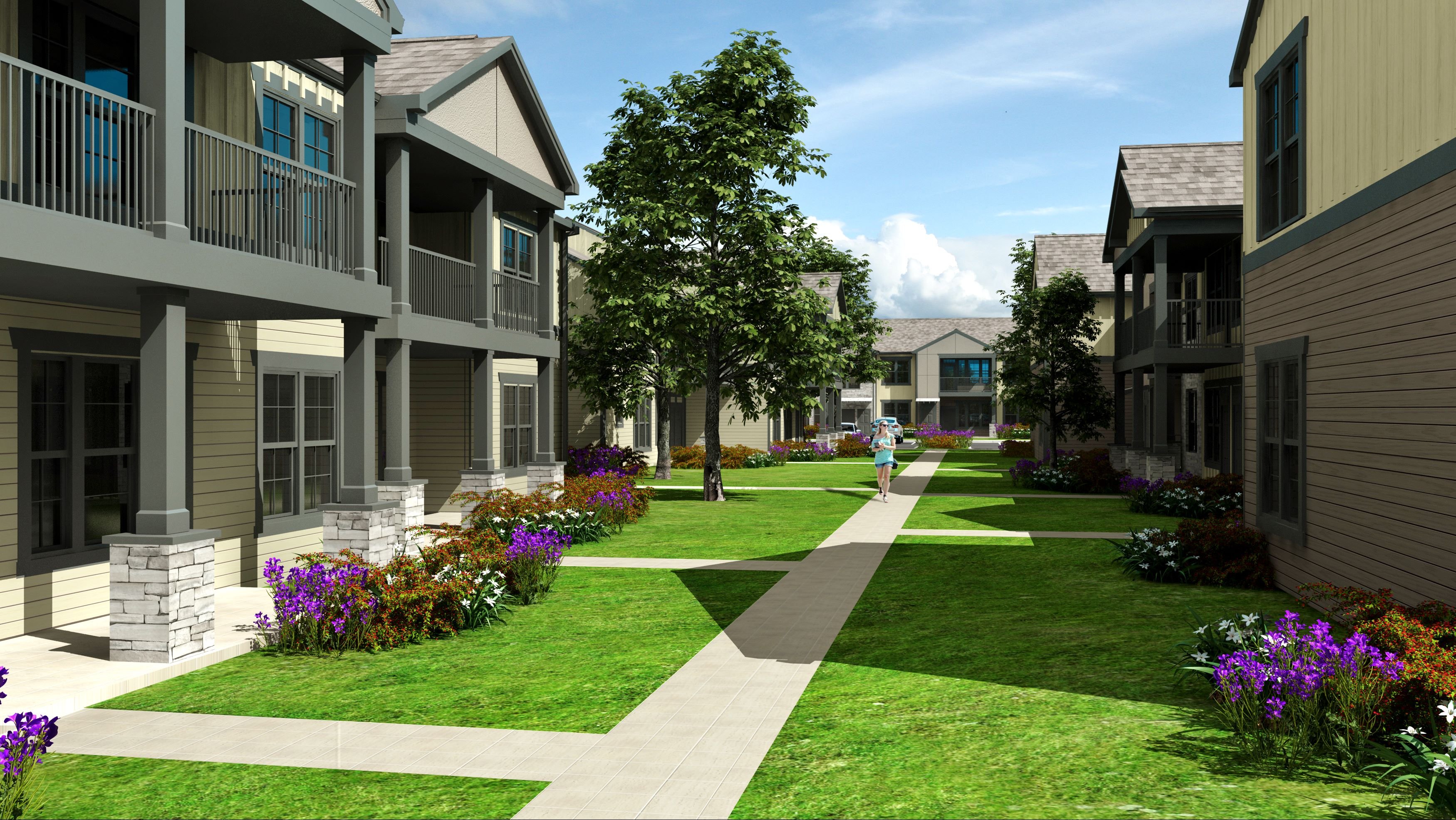 Springs at Sunfield | Courtyard Rendering