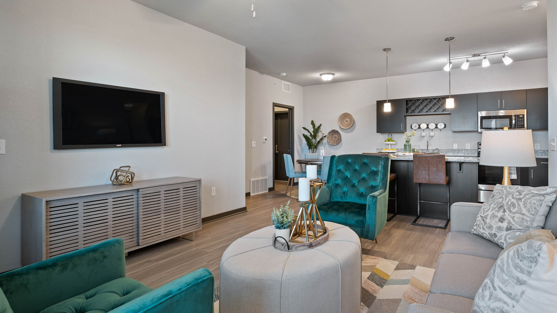 the Reserve Kitchen and Living Room 2-1